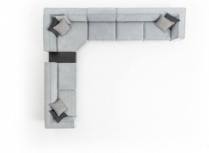 Sofa L Form Couch Polster Wohnzimmer Modern Design Ecksofa Textil Sofas